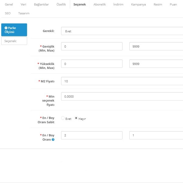 Opencart M2 Hesaplama Modülü