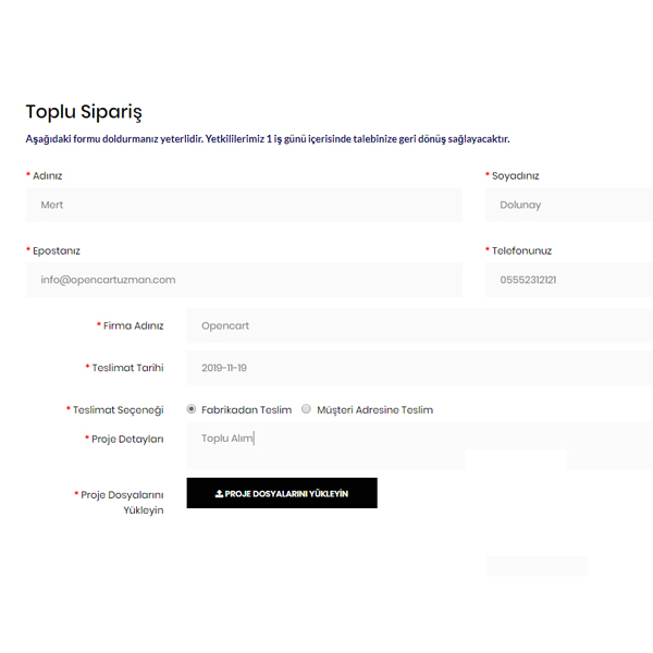Opencart Form Oluşturma Modülü
