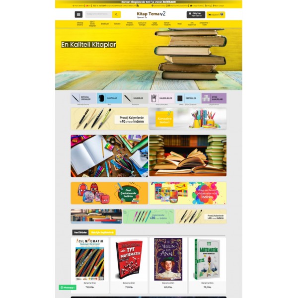 Opencart 3.x Kitap v2 Tema