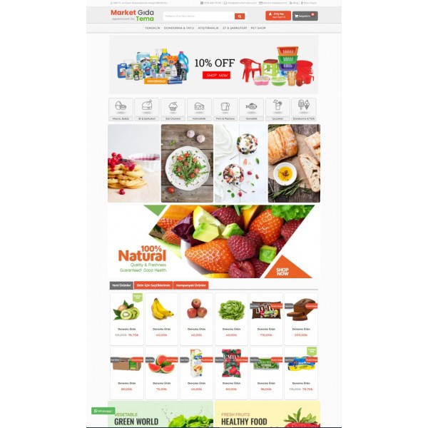 Opencart 3.x Market Gıda Tema