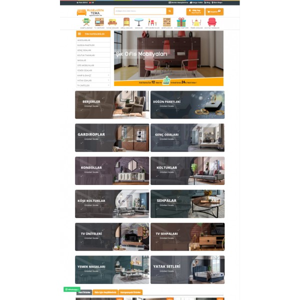 Opencart 3.x Mobilya Site Tema