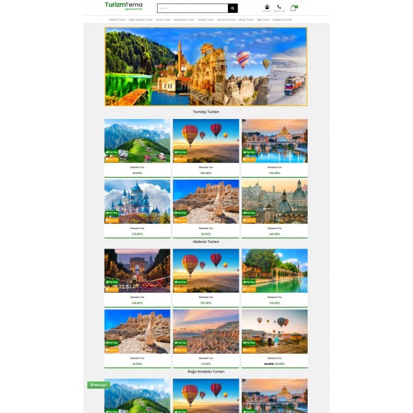 Opencart 3.x Turizm Tema