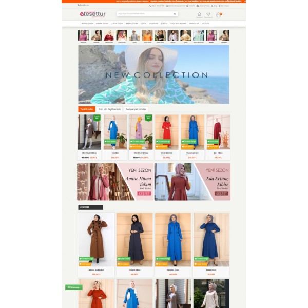 Opencart 3.x E-Tesettur Tema