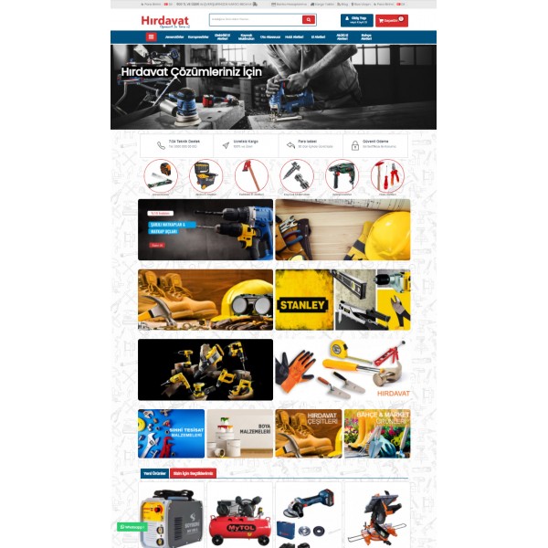Opencart 3.x Hırdavat v2  Tema