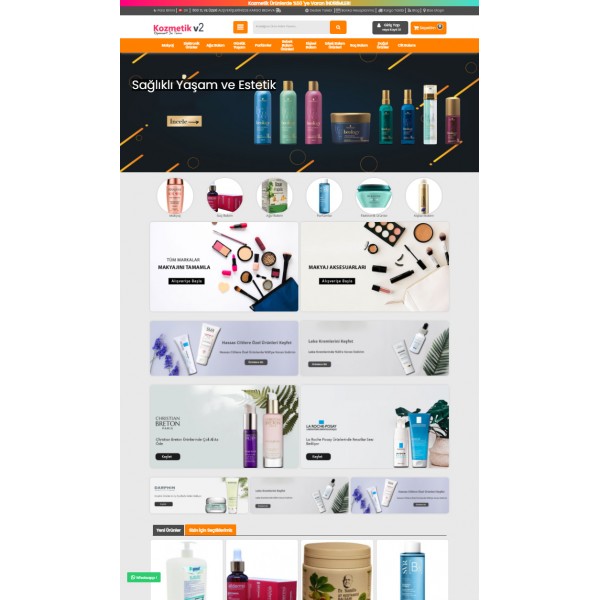 Opencart 3.x Kozmetik v2 Tema