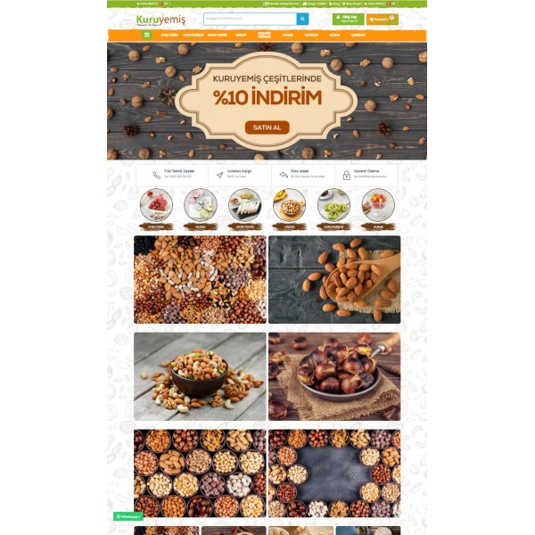 Opencart 3.x Kuruyemiş Teması
